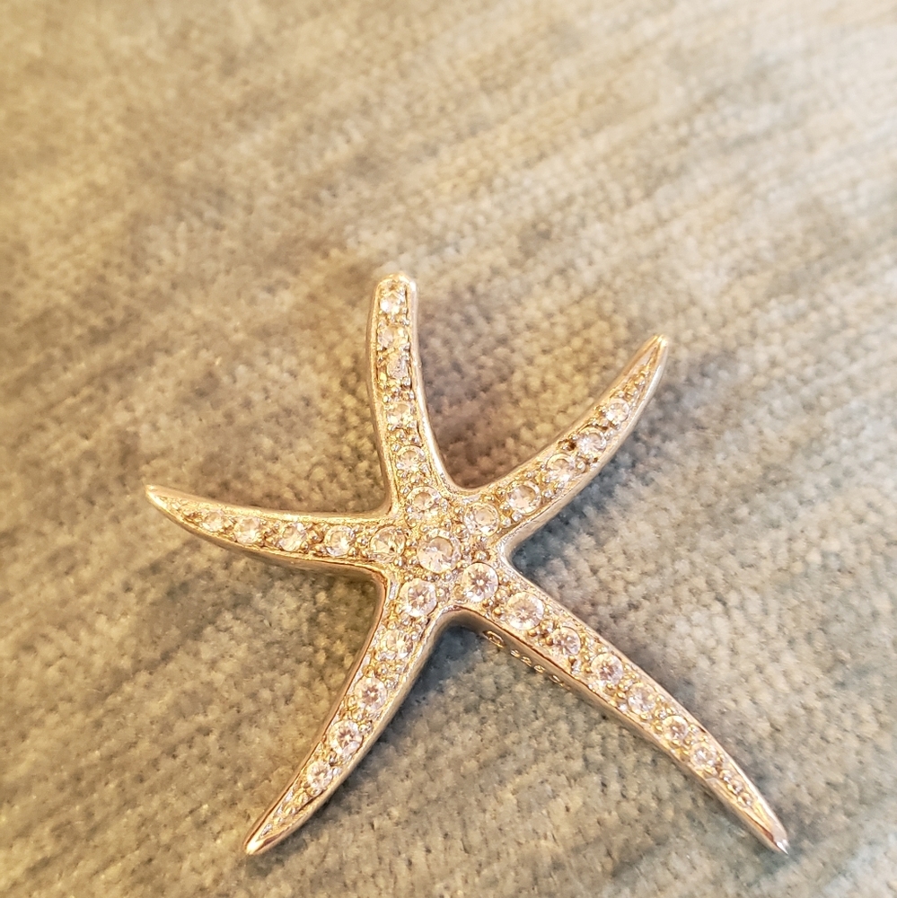 Sterling silver star fish charm